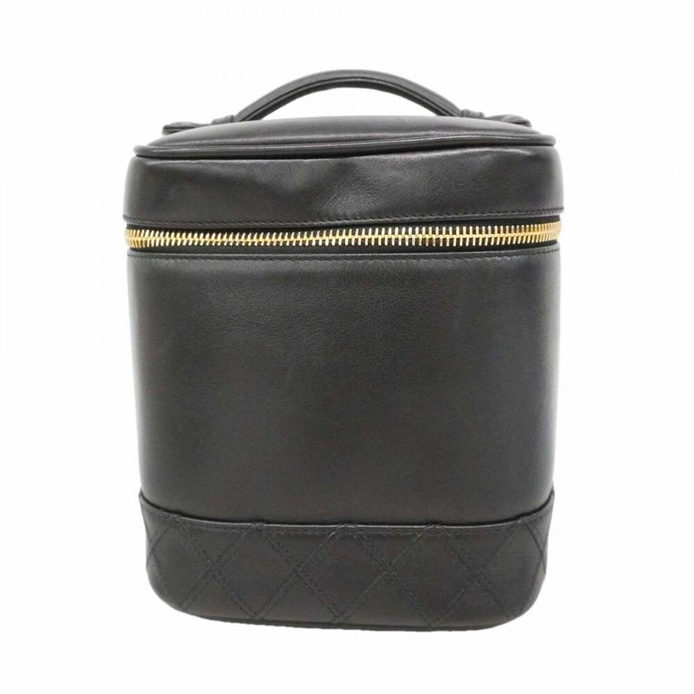 CHANEL Black Lambskin Leather Vanity Bag - Picture 1 of 11
